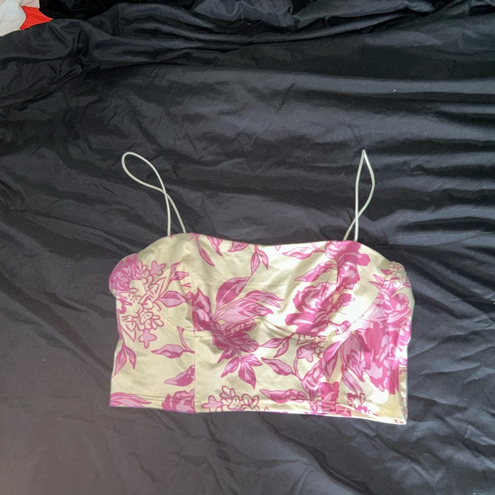 SHEIN Pink Floral Camisole Top